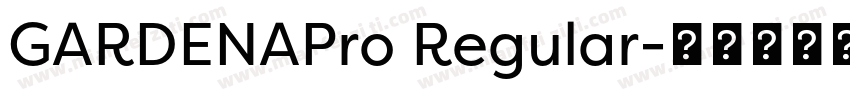 GARDENAPro Regular字体转换